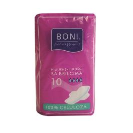 Boni higijenski celulozni ulošci sa krilcima 10 kom