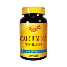 Natural Wealth Kalcijum 600 + vitamin D 60 tableta