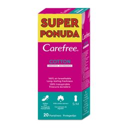 Carefree dnevni ulošci aloe 20 kom +gratis cotton fresh 20 kom