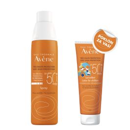 Avene Sun sprej SPF50+ 200 ml + gratis Avene Sun dečije mleko 50+ 100 ml