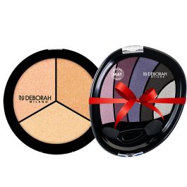 Deborah Set Trio Highlighter secrets of strobing+POKLON senka perfect smokey