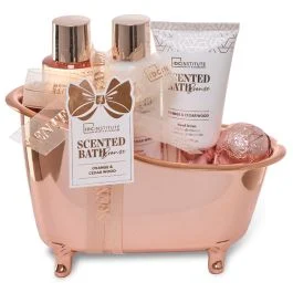 Idc ženski poklon set za telo ( gel 100 ml + losion 100 ml + losion za ruke 80 ml + kupka 30 g)