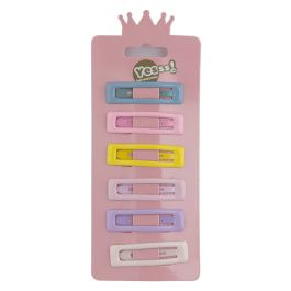 Yesss! dečije šnalice 6 kom pastel