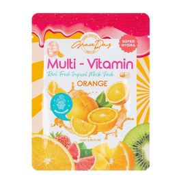 Grace Day sheet maska za lice multi-vitamin narandža 27 g