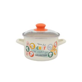 Metalac Chef hat collection duboka šerpa standard 16cm sa staklenim poklopcem 2 l