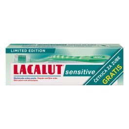Lacalut Sensitive pasta za zube 75 ml +četkica za zube gratis