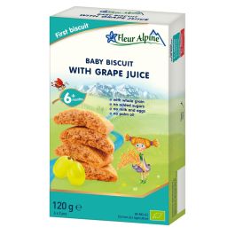Fleur Alpine organski biskviti sa sokom od grožđa 120 g
