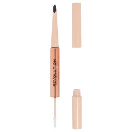 Makeup Revolution fluffy brow duo olovka i gel za obrve 2 u 1 granite 0.12 g+1 ml