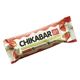 Chikabar proteinska čokoladica - Jagoda i čokolada 60 g