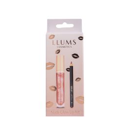 Llums Nude glow set za usne (olovka i sjaj za usne)