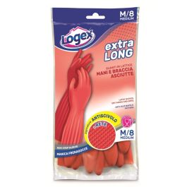 Logex extra dugačke rukavice od prirodnog lateksa M, 1 kom
