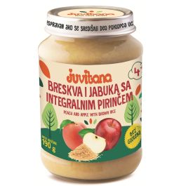 Juvitana kašica od breskve i jabuke sa integralnim pirinčem 190 g