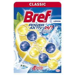 Bref Power Aktiv Lemon 4 funkcije WC osveživač 2x 51 g