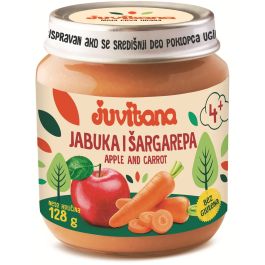 Juvitana kašica od jabuke i šargarepe 128 g
