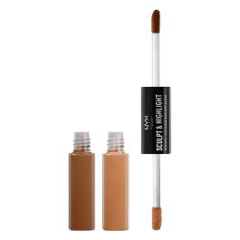 NYX Professional Makeup Tečni duo za konturisanje lica Sculpt&Higlight 05-Chestnut/Sand