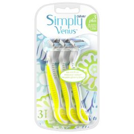 Gillette Simply Venus 3 Plus žuti ženski brijač 3 kom