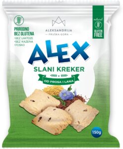Kreker Slani bg Proso&lan 150 g Alek