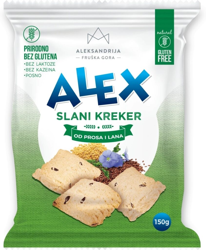 Kreker Slani bg Proso&lan 150 g Alek
