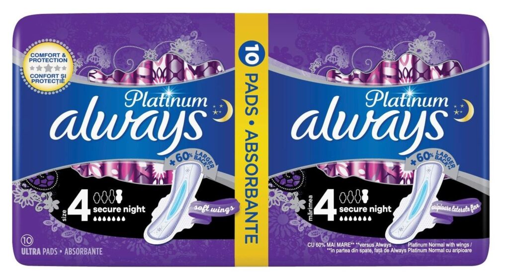 Platinum Secure Night size4 10pcs Always