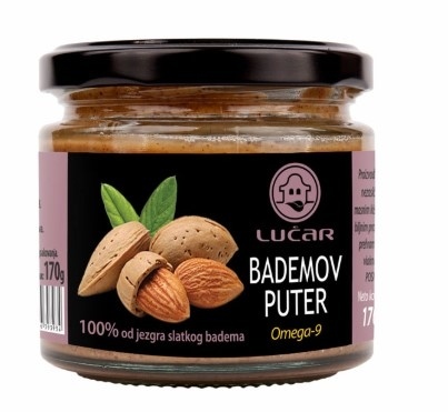 Puter Bademov 170 g Lučar