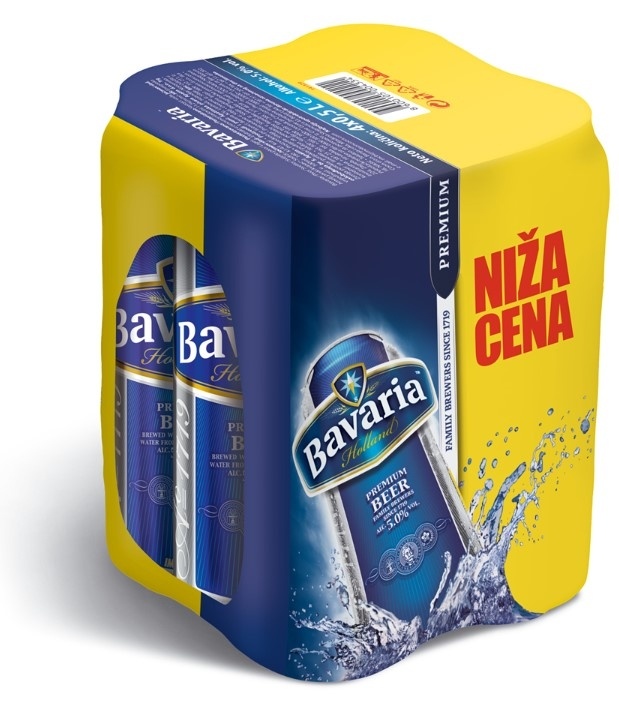 Pivo Bavaria Can 4x 0.5 l