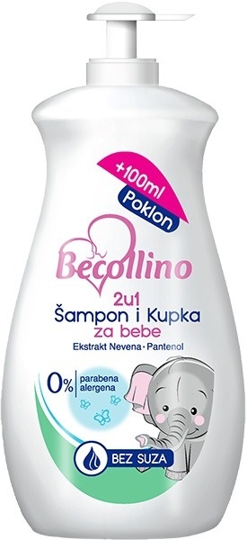 Samp.i kupka za bebe 2u1 Becollino 500 ml