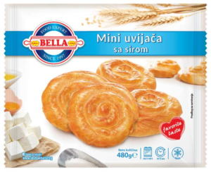 Pita Mini Savijače Sir 480 g Bella