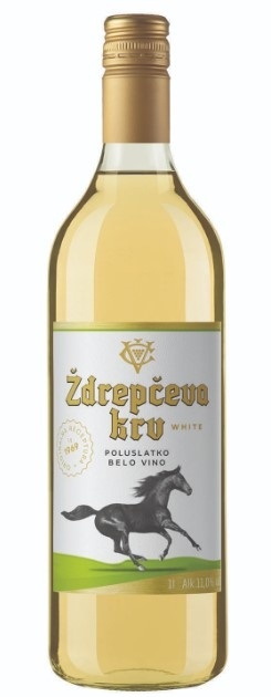 Vino Ždrepčeva Krv White 1 l Čoka