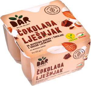 Desert Biljni Čok Lešnik 4x 125 g Dar