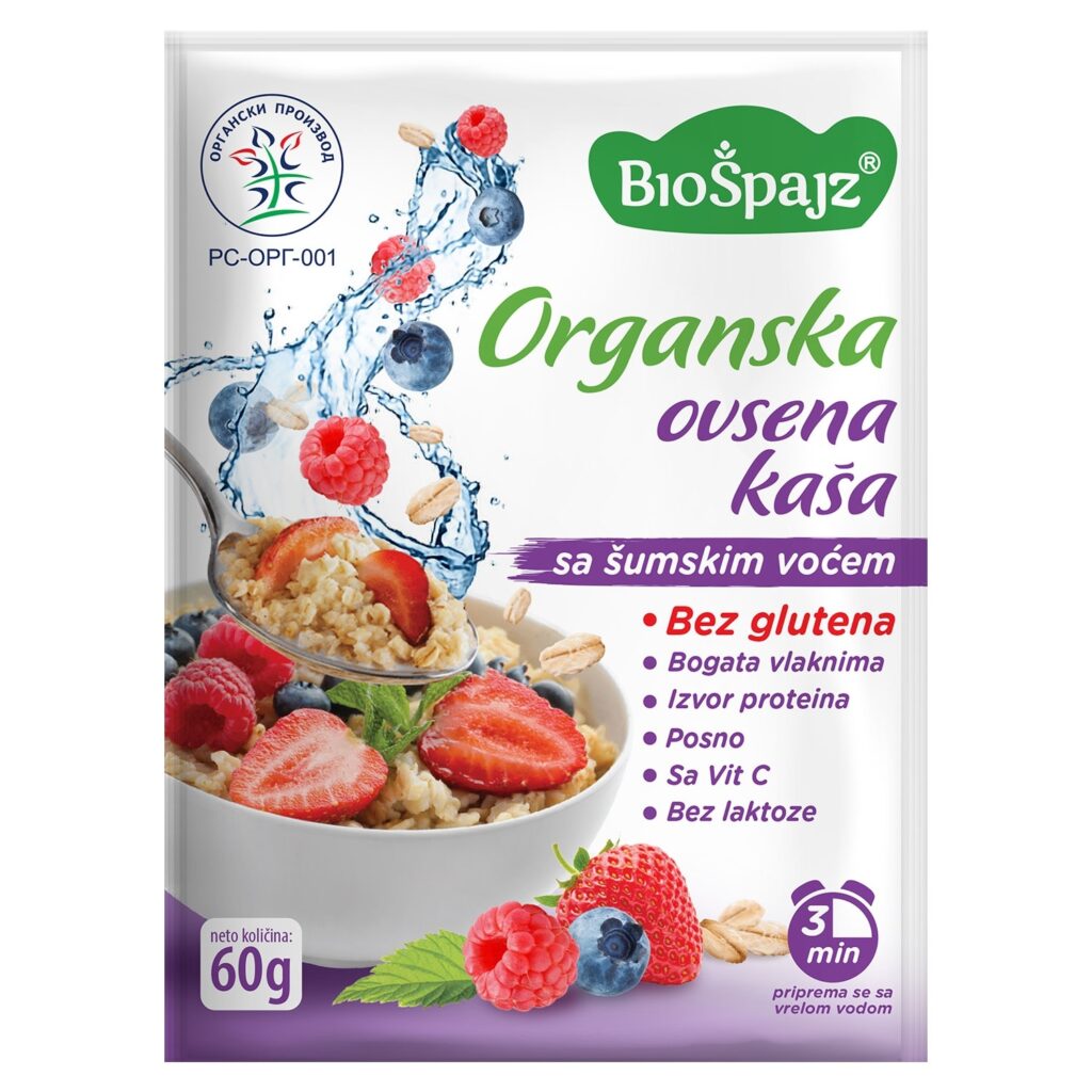 Kaša Ovsena š Voće 60 g Bio Špajz