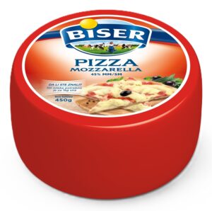 sir pizza mozzarella 35%mm 450 g biser mlekoprodukt