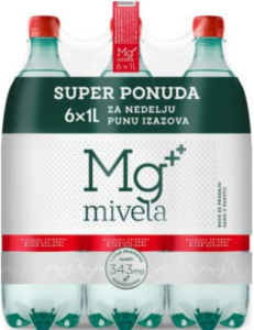 Mivela voda Blago Gazirana mg 6x 1 l