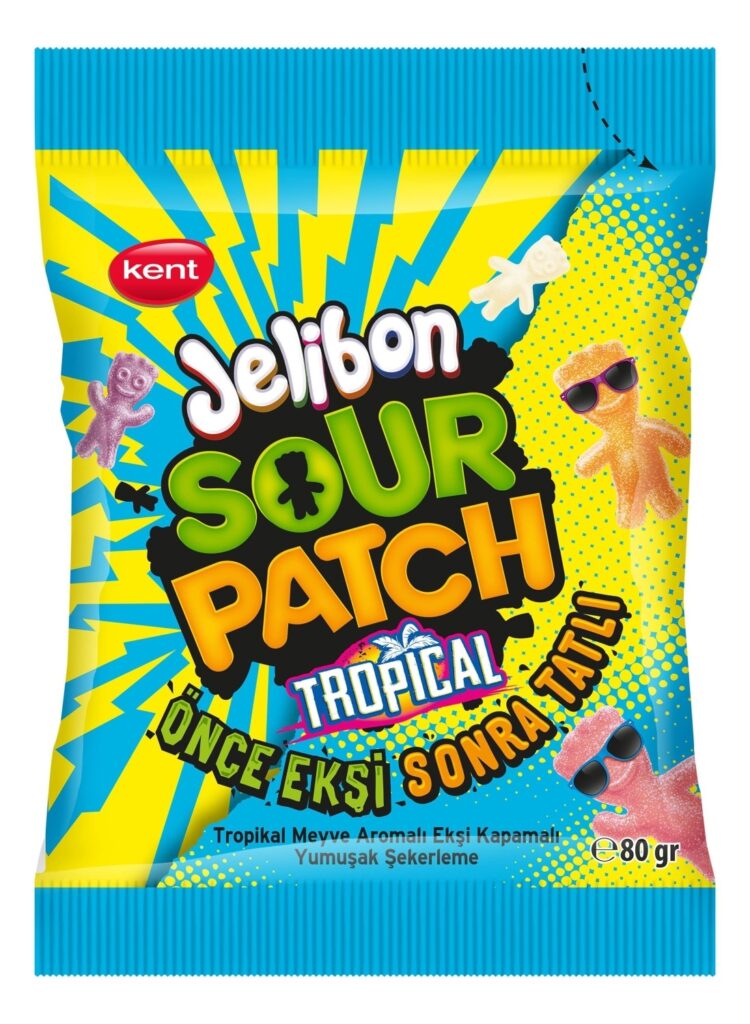 Bombone Sour Patch Tropical 80 g Kent