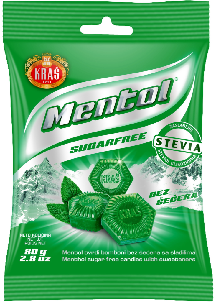 Kras mentol bez secera 80 g
