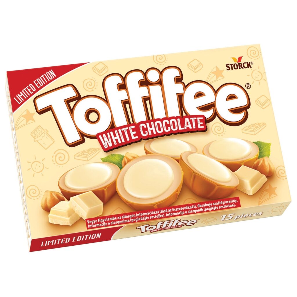 Bombone bela čokolada Toffifee 125 g