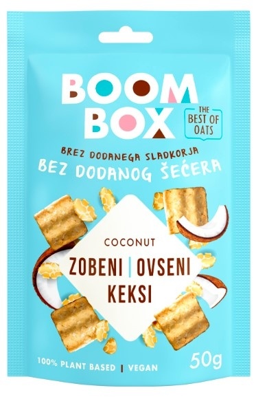 Keks Ovseni Kokos 50 g Boom Box