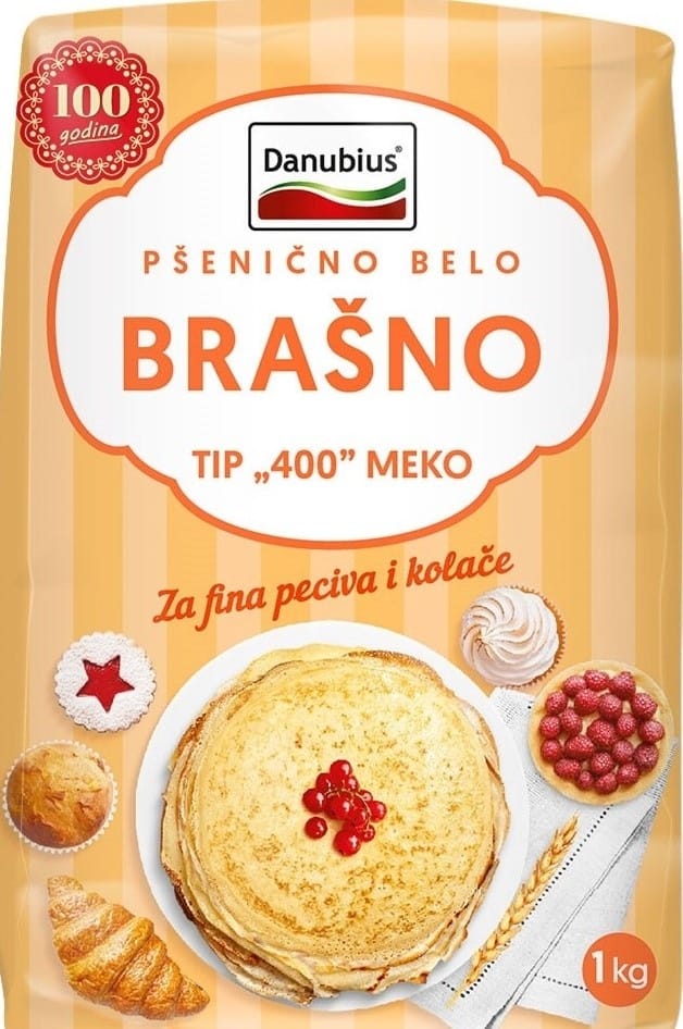 Brasno psenicno T-400 meko Danubius 1kg