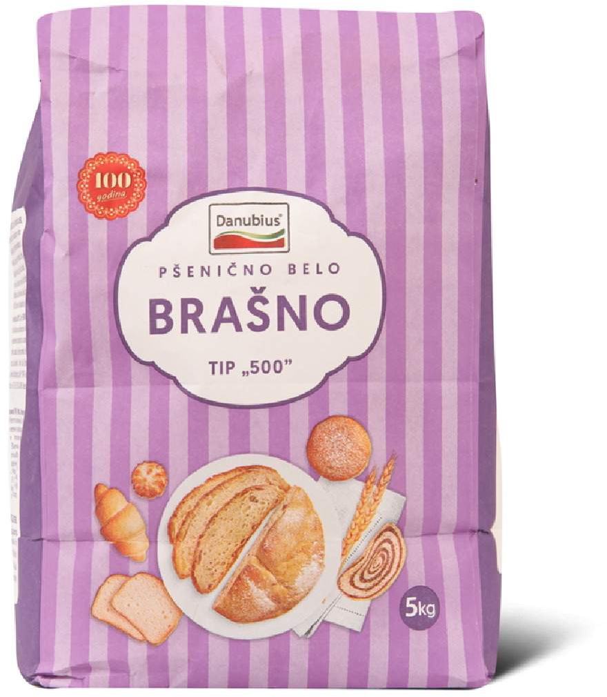 Danubius brašno belo pšenično tip500 5 kg