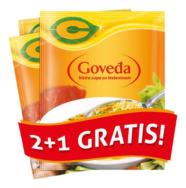 Supa c Goveđa 58 g 2+1 Gratis Centr