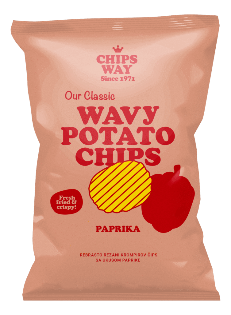 Čips Chips Way Rebrast Paprika 150 g