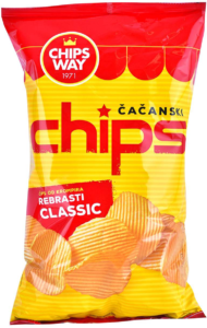 Chips Cacanski Rebrasti 230 g
