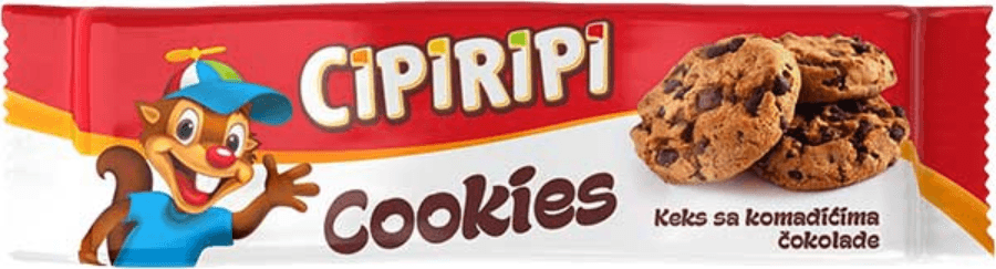Keks Cookies Kom Čok 150 g Cipiripi