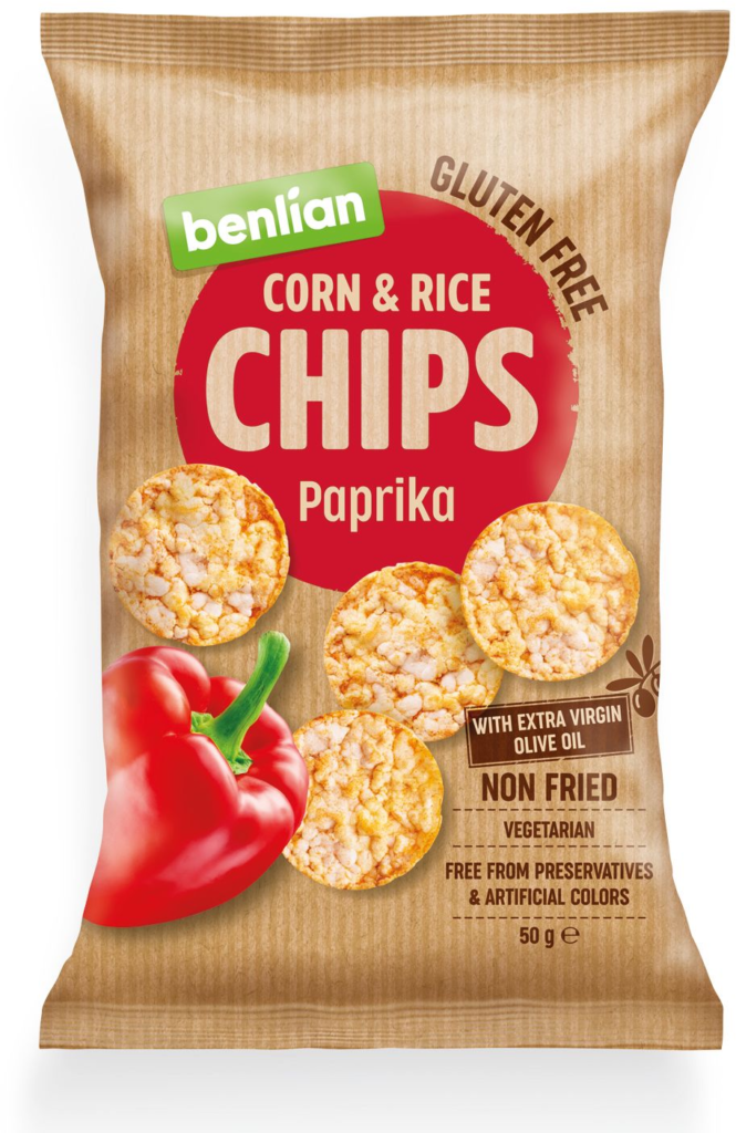 Čips Chips Paprika 50 g Benlian Food