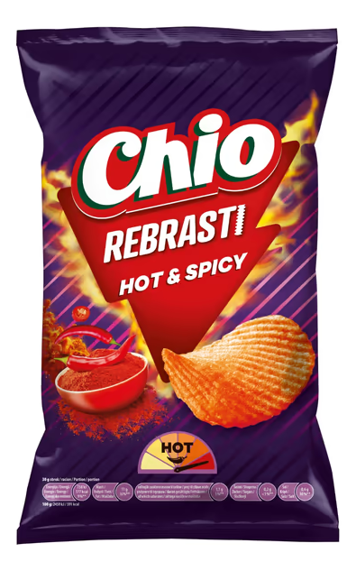 Čips Chio Rebrasti Hot&spicy 80 g