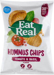 Čips Hummus Parad Bosilj 45 g Eat re