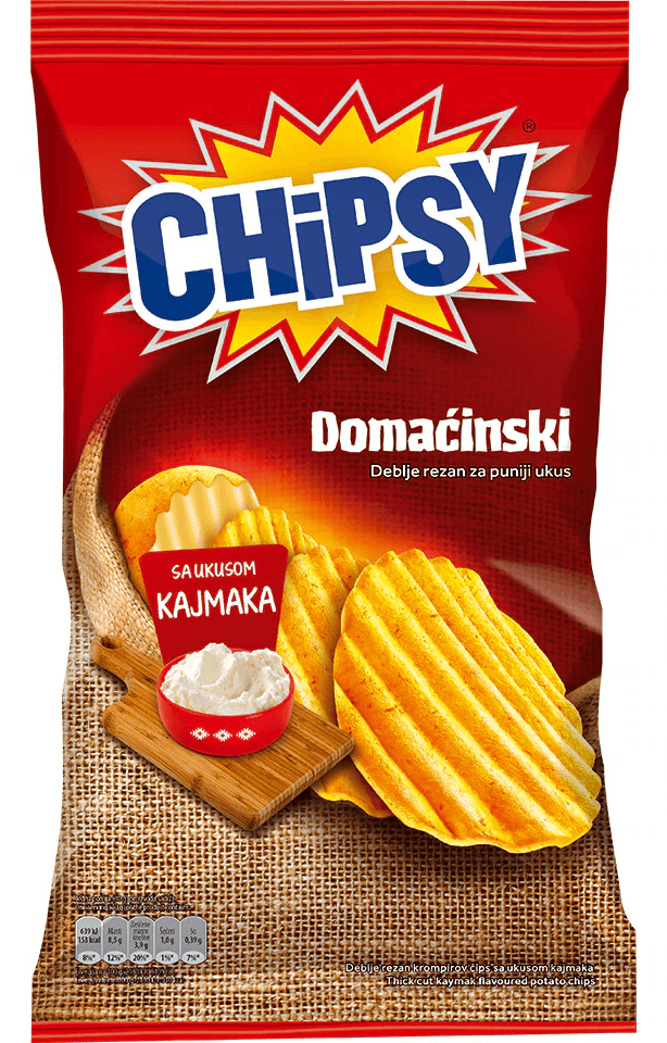 Chipsy cips domacinski kajmak 145 g