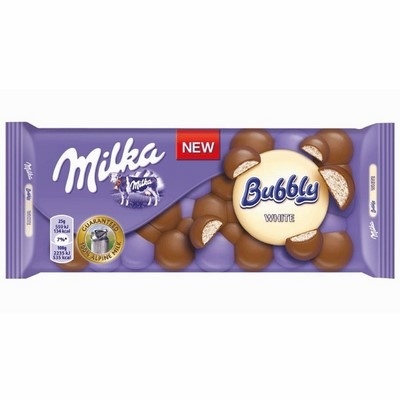 Milka čokolada Bubbly White 95 g Mon