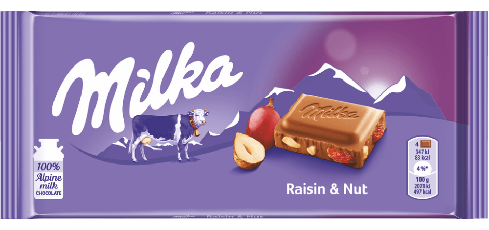 Milka 100 g Raisins&nuts