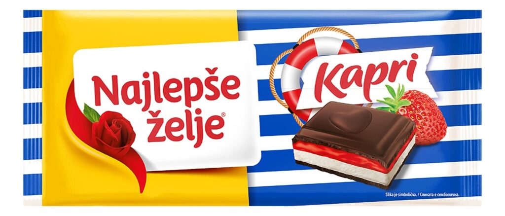 čokolada Najlepse zelje Kapri 190 g