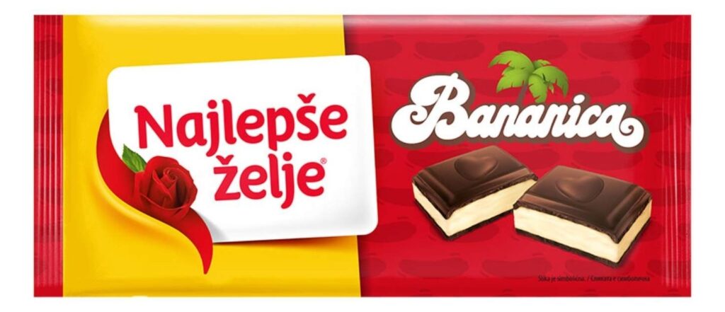čokolada Bananica Najlepse zelje 100 g